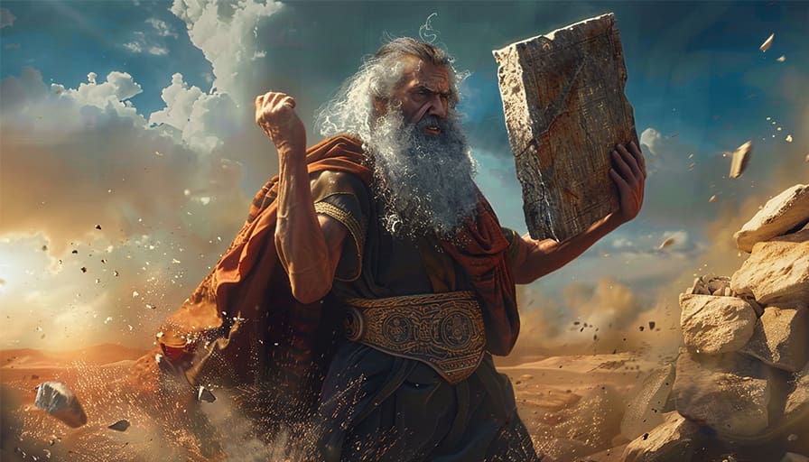 Why did Moses smash The Ten Commandments?